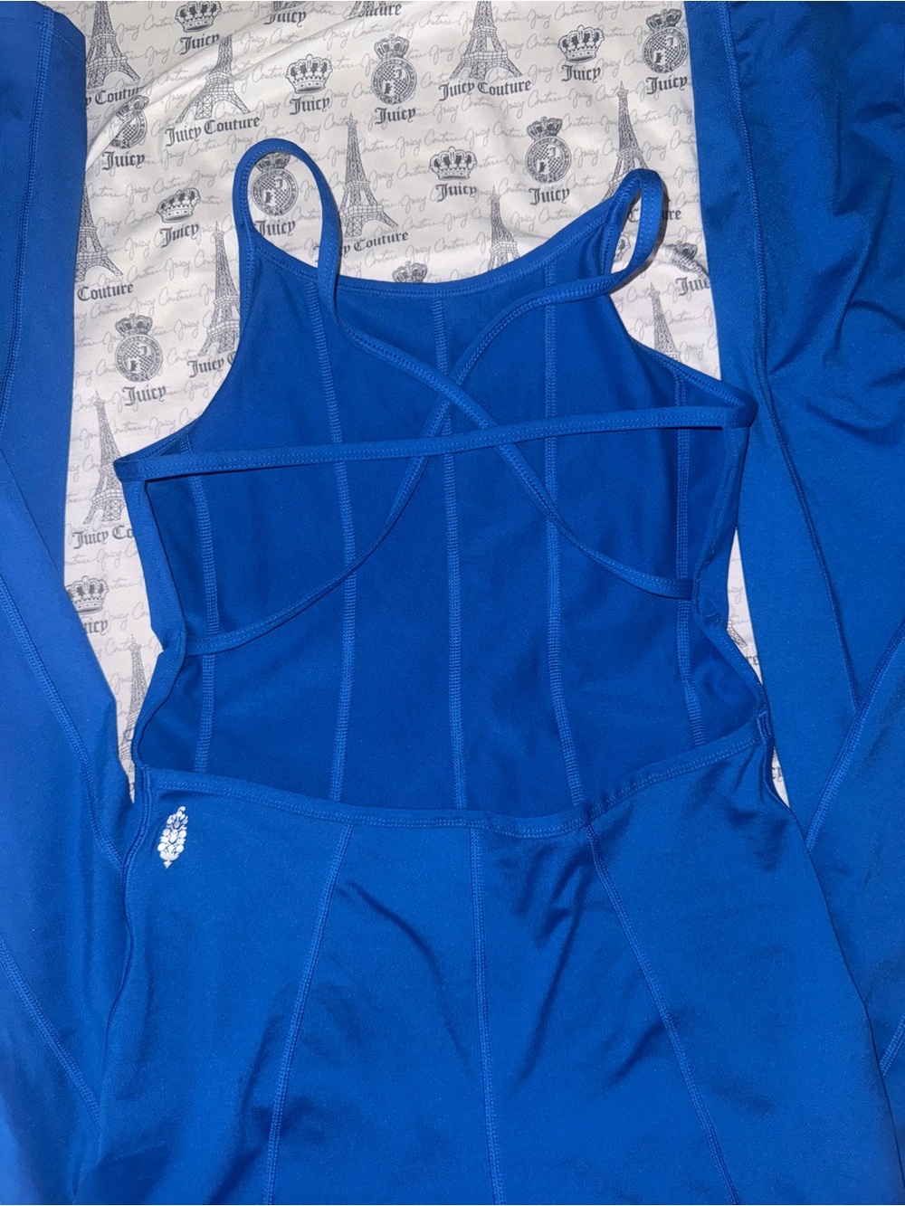 Free people blue romper size small - Picture 3 of 5